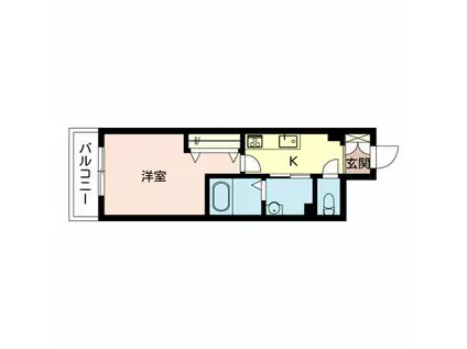 SHAMAISON NOIX ESPOIR(1K/3階)の間取り写真