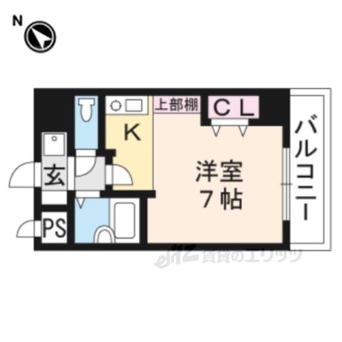 ラフィーネ瀬田(1K/3階)の間取り写真