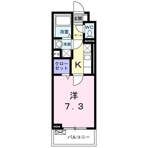 サニーレジデンス茨木(1K/5階)の間取り写真