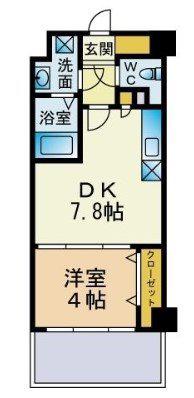 TAISHOKAN LA BALCONATA(1LDK/5階)の間取り写真