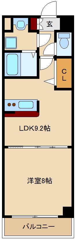 第5アローズ新大阪(1LDK/5階)の間取り写真