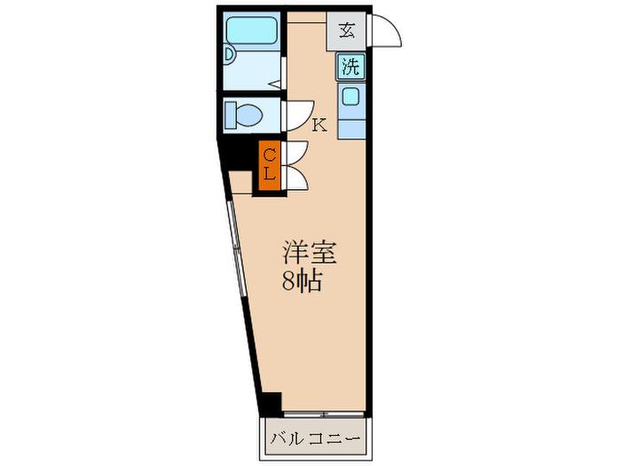 メゾンドコンドウ(1K/2階)の間取り写真