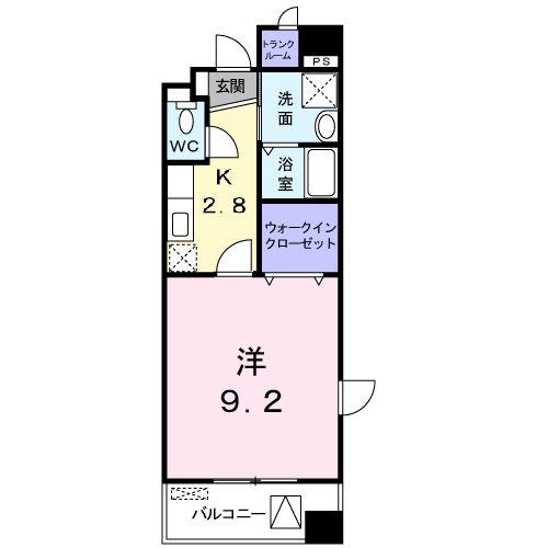 Cブリーゼ(1K/2階)の間取り写真