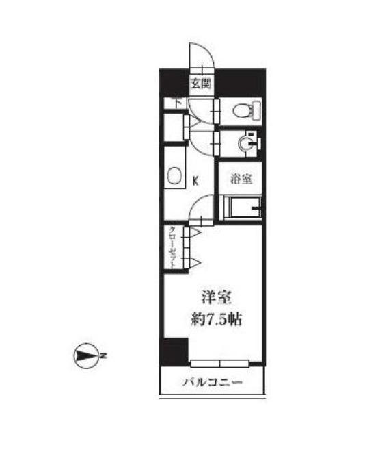 HF銀座レジデンスイーストII(1K/10階)の間取り写真
