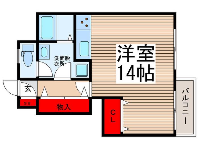 クレートメゾン土屋(ワンルーム/3階)の間取り写真