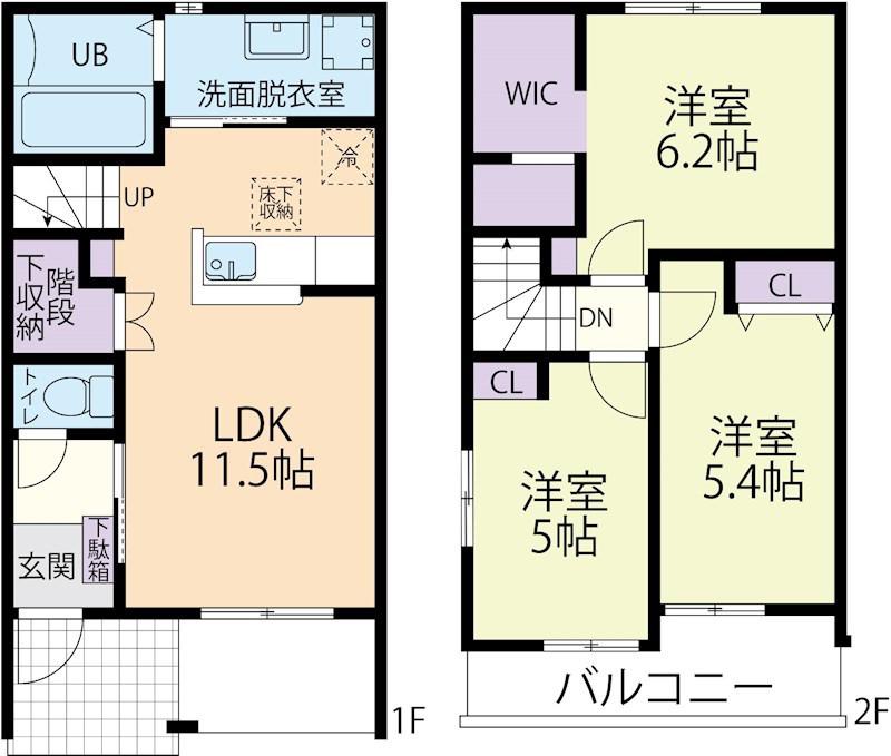 JUPITER II(3LDK/1階)の間取り写真