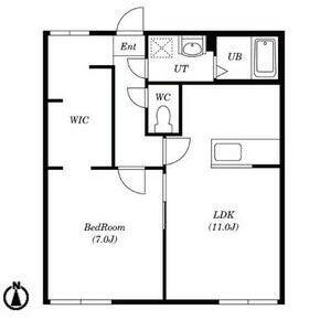 SHA MAISON HYGGE I(1LDK/1階)の間取り写真
