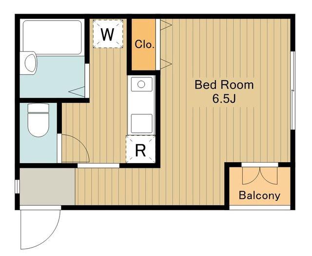 TOMS-K HOUSE(1K/1階)の間取り写真