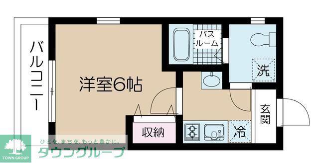 NSGATE 西新井(1K/3階)の間取り写真