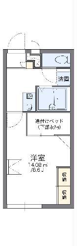 レオパレスグレイスフルII(1K/1階)の間取り写真