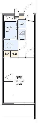 レオパレスバロン(1K/2階)の間取り写真