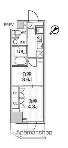 ARKMARK巣鴨STA(2K/5階)の間取り写真