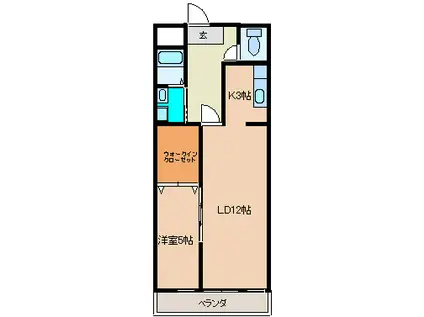 コーポ平澤(1LDK/1階)の間取り写真