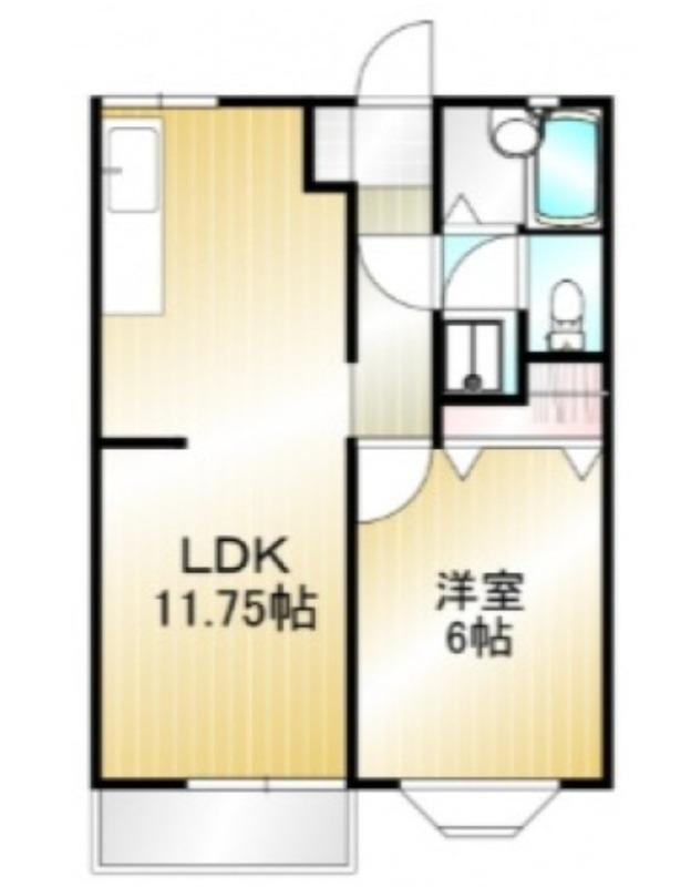 コーポピクニック(1LDK/1階)の間取り写真