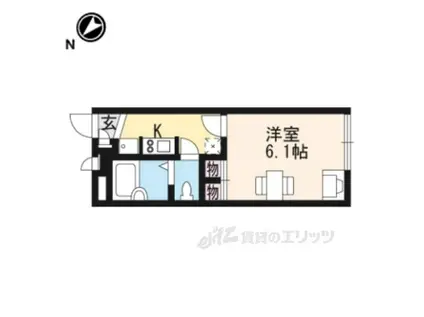 レオパレスハイランドⅢ(1K/2階)の間取り写真