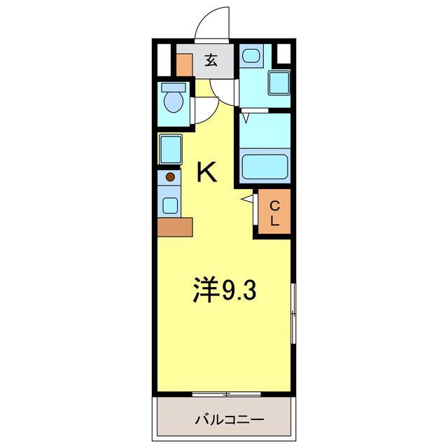S&F MANSION(ワンルーム/3階)の間取り写真