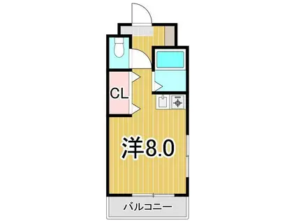 アルバティアラ(1K/2階)の間取り写真