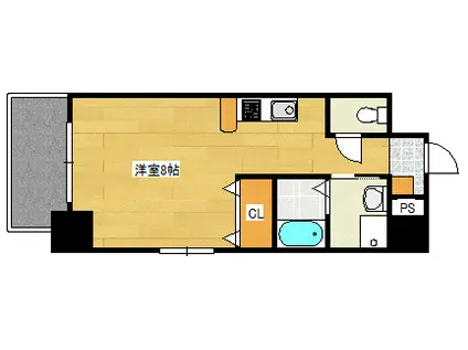 ワンダフルパレス・NI(1K/8階)の間取り写真