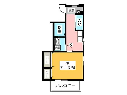 プティ・トリアノン(1K/3階)の間取り写真