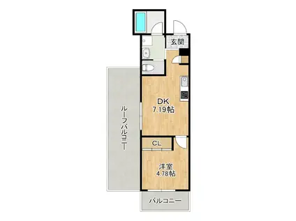 AISONARI アイソナリ(1DK/4階)の間取り写真