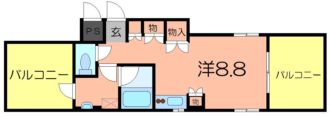 汐入オークビル(ワンルーム/7階)の間取り写真