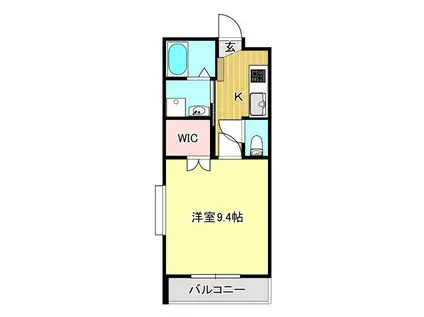 グランリーオ(1K/5階)の間取り写真