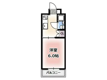 リアライズ緑地公園(1K/4階)の間取り写真