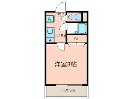 メゾン・ルミエラ(1K/3階)の間取り写真