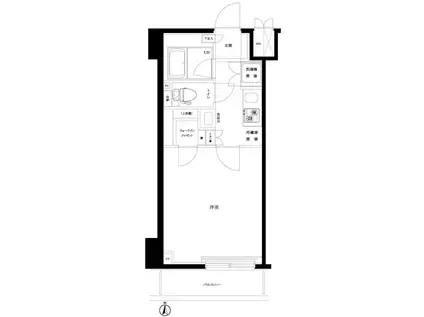 ルーブル板橋区役所前(1K/10階)の間取り写真