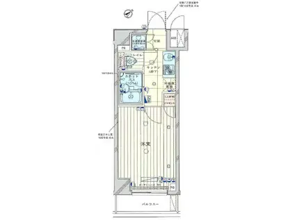 ルーブル蒲田南参番館(1K/1階)の間取り写真