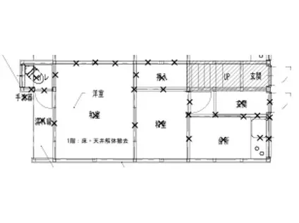 北村文化(2K/1階)の間取り写真