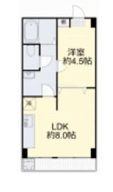 ACE弐番館(1LDK/2階)の間取り写真