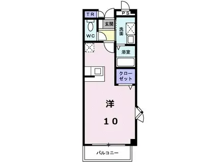 エンゼルハイツII(ワンルーム/2階)の間取り写真