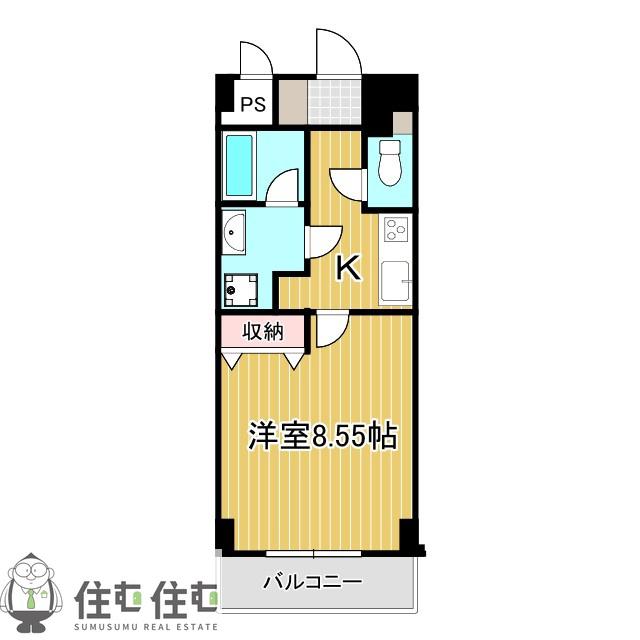 すまいる根浦(1K/1階)の間取り写真