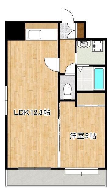 アーバングランデ本荘(1LDK/7階)の間取り写真