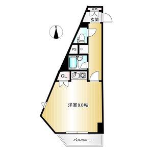 カーサ千種駅(1K/3階)の間取り写真