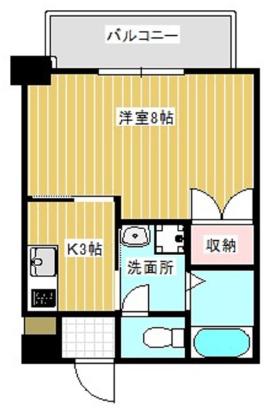 グレイス識名II(1K/4階)の間取り写真