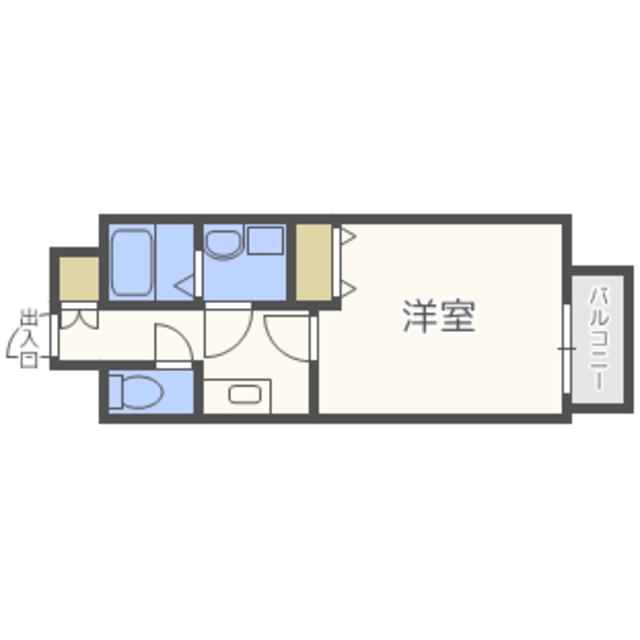 レスプリ メゾンデリス(1K/5階)の間取り写真