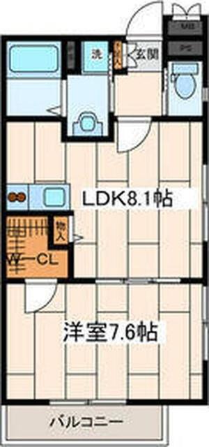 アートスペース横浜(1LDK/3階)の間取り写真