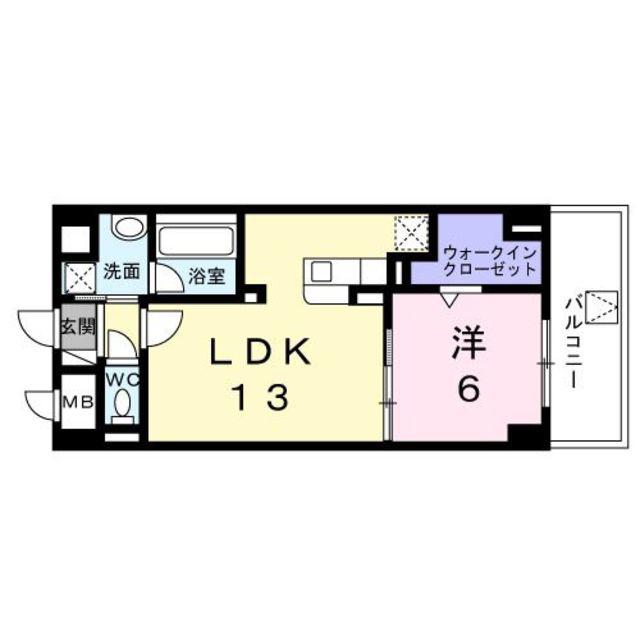 YS STATE 天王台(1LDK/3階)の間取り写真