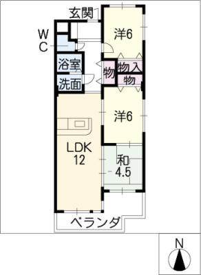 SAINTE FAMILLE(3LDK/3階)の間取り写真