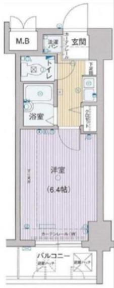 エステムコート新大阪(1K/11階)の間取り写真