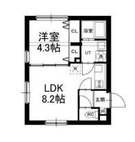 LOTUS梅屋敷(1LDK/2階)の間取り写真
