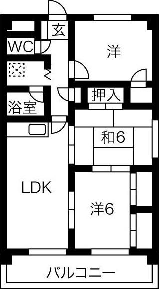 メゾンド・フルール(3LDK/3階)の間取り写真