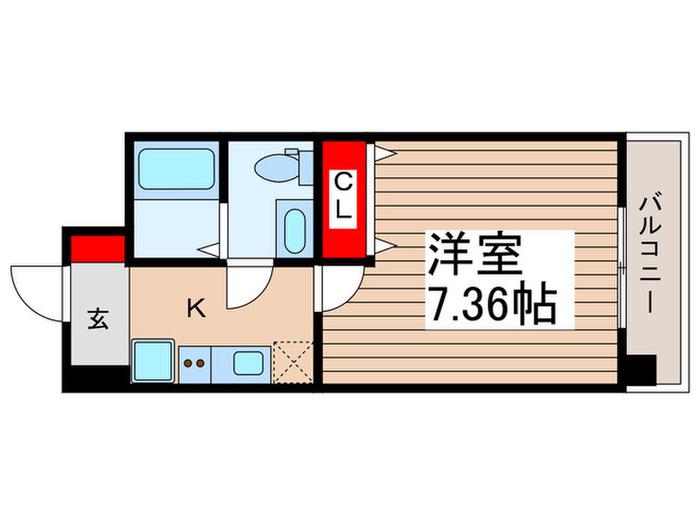 JC GRANDE MODO(1K/3階)の間取り写真