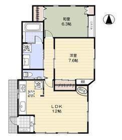 大田区田園調布1丁目(2LDK/1階)の間取り写真
