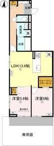 D-ROOM中小阪(2LDK/2階)の間取り写真