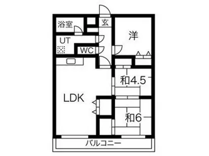 キィロックハウス(3LDK/3階)の間取り写真
