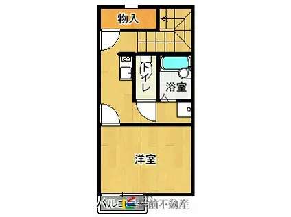 レオネクストそらまめII(1K/1階)の間取り写真