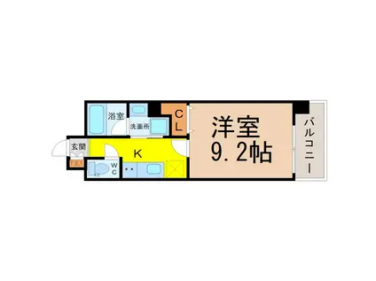 千種アヴァンギャルドプレイス(1K/2階)の間取り写真